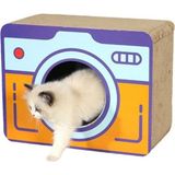 Özbience Kamera Şekilli Karton Kedi Tırmalama Oyuncak 44X34X23 cm - Seçenek 1
