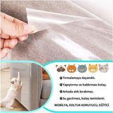 Özbience Kedi Eğitim Bandı 25X45 Cm, 4'lü Set, Mobilya Koruyucu ve Tırmalama Caydırıcı - Antrasit