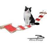Özbience Kedi Merdiveni ve Parkuru, 120CM, Tırmalama Halısı ile Konforlu Alan - Seçenek 1