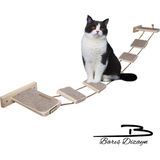 Özbience Kedi Tırmalama Halısı ve Merdiveni Seti, 120 Cm, Duvar Yolu ve Parkur - Seçenek 1