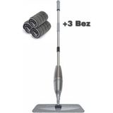 Özbience Kolay Kullanımlı Sprey Mop Seti, 1+3 Yedek Bez ile Temizlik Keyfi - Ahşap - Seçenek 1