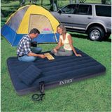 Özbience Konforlu Çift Kişilik Şişme Yatak Seti 203X152X25 cm Kamp ve Ev Kullanımı - Seçenek 1