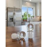 Özbience Kristal Görünümlü Yağdanlık Tıpası 3x6 Cm, Cam Şişe Uyumlu (2 Adet) - Seçenek 1