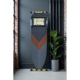 Özbience Krom Kaplamalı, Dayanıklı ve Şık Ütü Masası 43X150CM - Altın - Gri - Seçenek 1