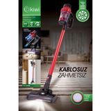 Özbience KVC-4040BL Kablosuz Dikey Süpürge, Pratik ve Güçlü Temizlik Araçları - Beyaz - Kırmızı - Seçenek 1