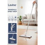 Özbience Lavine Mandallı Sprey Mop, Kompakt Tasarım, Mikrofiber Bezli, 4xl Uyumlu - Ahşap - Beyaz - Seçenek 1