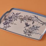 Özbience Mavi Melamin Tepsi 42X31 Cm, Şık ve Dayanıklı Sunum Saklama Ürünü - Ahşap - Ceviz - Seçenek 1