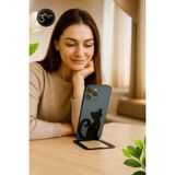 Özbience Metal Telefon Tutacağı, Kaymaz, Sağlam ve Şık Masa Üstü Stand - Seçenek 1 - Ahşap