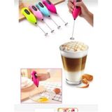 Özbience Mini Elektrikli Kahve ve Süt Köpürtücü, Karıştırıcı, Cappuccino Için - Açık Bej