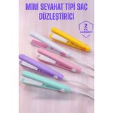 Özbience Mini Taşınabilir Seramik Kaplama Saç Düzleştirici, Seyahat Dostu Tasarım - Açık Bej - Seçenek 1