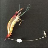 Özbience Parlak Kırmızı Silikon Yapay Fosforlu Shrimp Karides Balık Yemi - Altın - Turkuaz - Seçenek 1