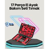Özbience Paslanmaz Çelik Manikür ve Pedikür Seti, Profesyonel Bakım Araçları - Açık Bej - Seçenek 1