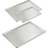 Özbience Paslanmaz Çelik Servis ve Sunum Tepsisi 40X25CM, Şık ve Dayanıklı Tasarım - Altın - Seçenek 1