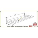 Özbience Pratik Akordiyon Tipi Çamaşır Kurutma Askısı, 70CM, 7 Gözlü, Paslanmaz Alüminyum - Seçenek 1