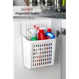 Özbience Pratik Dolap Kapağına Asılabilir Organizer Sepet, Temizlik ve Düzen Kolaylığı - Altın - Turkuaz - Seçenek 1