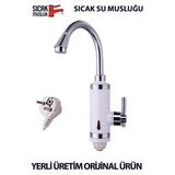 Özbience Pratik Elektrikli Ani Su Isıtıcı, Hızlı ve Güvenli Sıcak Su Kaynağı - Ahşap - Beyaz