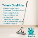 Özbience Pratik Kelebek Mop Seti, 2 Yedekli Temizlik Çözümü - Ahşap - Bej - Seçenek 1