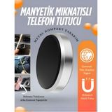 Özbience Pratik Manyetik Mini Telefon Tutucu, Ev, Ofis ve Araç Için Güvenli Kullanım - Seçenek 1 - Açık Bej