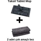 Özbience Pratik Tablet Mop Seti, Antrasit, 2 Bez Hediye, Temizlik Kolaylığı - Ahşap - Seçenek 1