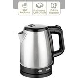 Özbience Pratik ve Şık 1.7l Çelik Kettle, Gizli Rezistans, Kablosuz Kullanım - Açık Bej