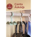 Özbience Pratik ve Şık Çanta, Şal ve Dolap Içi Organizer Askısı, 1 Adet - Seçenek 1 - Açık Bej