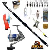 Özbience Profesyonel Surf Sazan Kıyı Olta Takımı Seti, 360CM, 100-200GR, Sea Power 5000 - Ahşap - Seçenek 1