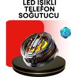 Özbience Rgb Işıklı Sessiz Fanlı Telefon Soğutucu, Hava Akışını Güçlendiren Tasarım - 02-Sarı - Seçenek 1