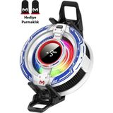 Özbience Rgb Telefon Soğutucu, 15W Hızlı ve Sessiz Manyetik Soğutma Cihazı - (Kenya)Black-TrueWhite - Seçenek 1