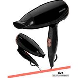 Özbience Riva 1600W Dc Motor Katlanabilir Saç Kurutma Makinesi, 2 Kademeli Isı - Ahşap - Beyaz