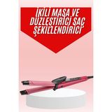 Özbience Saç Şekillendirici Düzleştirici ve Maşa, Seramik Kaplama ile Şıklık - Altın - Seçenek 1