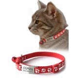 Özbience Sağlam Metal Kedi Tasması, Isimlik ve Telefon Numarası ile Güvenli Güzelçe Kullanım - Altın - Turkuaz
