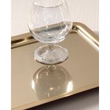 Özbience Şeffaf Metal Tepsi 32X22 Cm, Şık ve Dayanıklı Tasarım - Altın - Seçenek 1