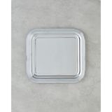 Özbience Şeffaf Metal Tepsi 35X32,5 Cm, Zarif ve Şık Tasarım - Altın - Gümüş - Bakır - Seçenek 1