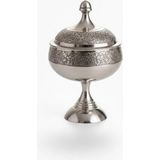 Özbience Şık 14 cm Ottoman Gümüş Şekerlik, Zarif ve Kullanışlı Tasarım - Altın - Gümüş - Seçenek 1
