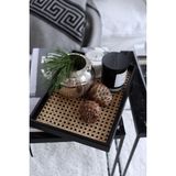 Özbience Şık Rattan Tepsi, Dekoratif Sunum Kutu, Siyah WMH-001 - Ahşap - Seçenek 1