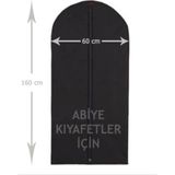 Özbience Şık Siyah Gamboç Abiye Elbise Kılıfı 60X160 cm - Ahşap - Seçenek 1
