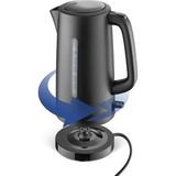 Özbience Şık Siyah Kettle 1.7l 2200W, Hızlı ve Güçlü Isıtıcı - Ahşap