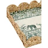 Özbience Şık ve Zarif 30X30X6 cm Dekoratif Tepsi, Ev ve Ofis Kullanımı Için Ideal - Ahşap - Seçenek 1