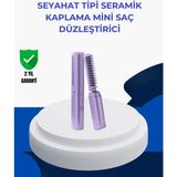 Özbience Taşınabilir Isı Kontrollü Saç Düzleştirici Tarak, Ayarlanabilir, Pratik Kullanım - Açık Bej - Seçenek 1