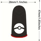 Özbience Ter Geçirmez Pubg Pokeball Oyun Eldiveni Çift (2 Adet) - 0 RH (+) Siyah - Seçenek 1