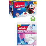 Özbience Turbo Pedallı Temizlik Seti ve Vileda Actifibre Mikrofiber Bezleri - Seçenek 1