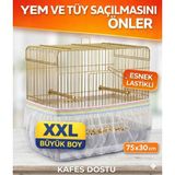 Özbience Xxl Boy Kafes Tül Güvercin Renk 1 Adet - 0019 Bej - Seçenek 1