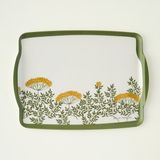 Özbience Yeşil Melamin Tepsi 42X31 Cm, Şık ve Dayanıklı Bahçe Servis Eşyası - Ahşap - Seçenek 1