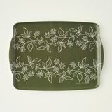Özbience Yeşil Melamin Tepsi 42X31 Cm, Şık ve Dayanıklı Ev Dekoru Ürünü - Ahşap - Seçenek 1