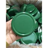 Özbience Yeşil Metal Konserve Kavanoz Kapağı 82MM 100 Adet Silikonlu Set - Ahşap