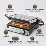 Özbience Yüksek Güçlü 6 Dilim Tost Makinesi, Çıkarılabilir ve Yıkanabilir Plakalar - Amber