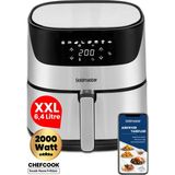 Özbience Yüksek Güçlü 6,4l Inox Dokunmatik Airfryer, Yağsız Sıcak Hava Fritöz - Amber