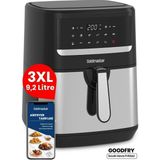 Özbience Yüksek Güçlü 9,2l Dokunmatik Airfryer, Yağsız Sağlıklı Pişirme - Ahşap