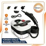 Özbience Yüksek Güçlü Çok Amaçlı Buharlı Temizleyici ve Hijyenik Temizlik Makinesi - Beyaz