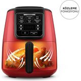 Özbience Yüksek Kapasiteli Siyah ve Altın Renkli Çok Fonksiyonlu Airfryer - Altın - Turkuaz